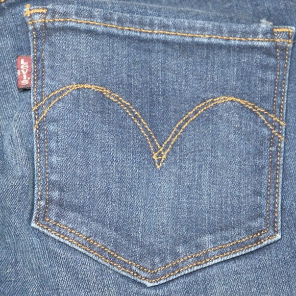 Levis Demi Curve Mid Rise Skinny Jeans Size 2 26 W26 L32 - Picture 3 of 8